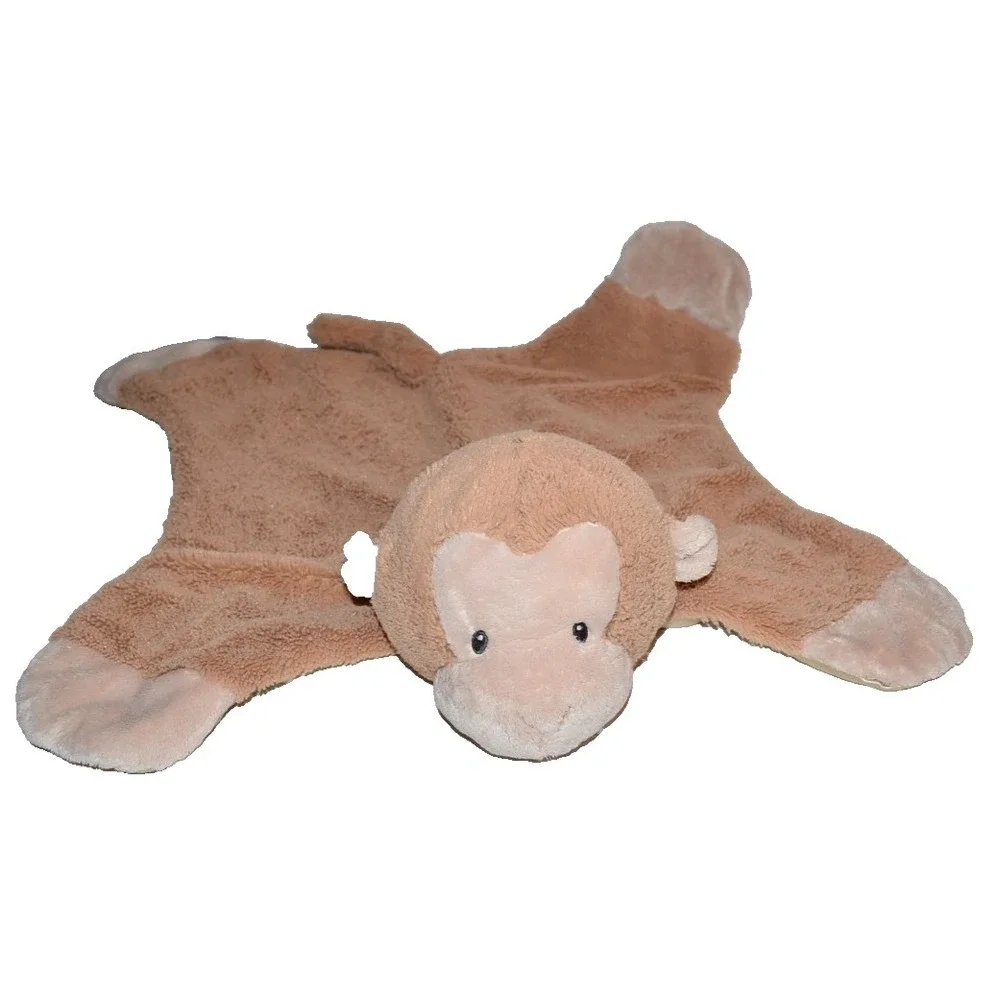 Baby Gund Pippy Monkey Comfy Cozy Satin‎ Plush Activity Security Blanket Lovey